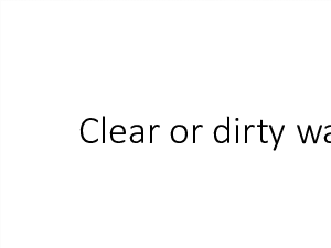 Clear or dirty water .pdf download